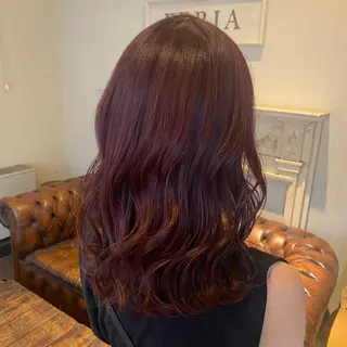 ミディアム カラー FERIA梅田🖤 透明感カラー🎀のヘアスタイル