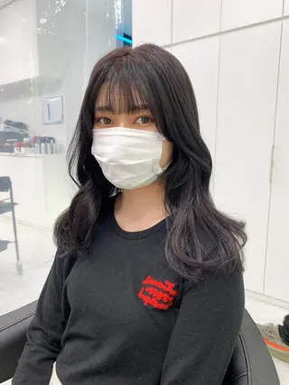 ロング RIKO👼🏻💓 韓国ガーリーのヘアスタイル