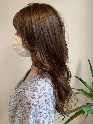 ロング カラー "小顔カット" Fuko.のヘアスタイル