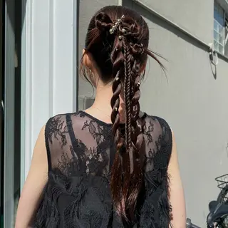 ロング ヘアアレンジ sliver siki/yuuのヘアスタイル