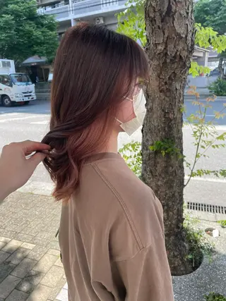 ロング andKおもろまち店 艶ダブルカラー✨のヘアスタイル