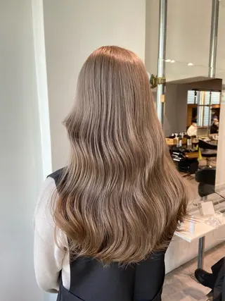 ロング カラー ヘアアレンジ トレンドモテカラー 🩷色落ちまで可愛くのヘアスタイル