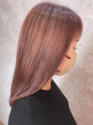 セミロング カラー naf ふせのヘアスタイル