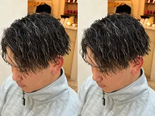 ショート パーマ メンズ パーマ職人DAIKI ツイスパ/波巻きのヘアスタイル