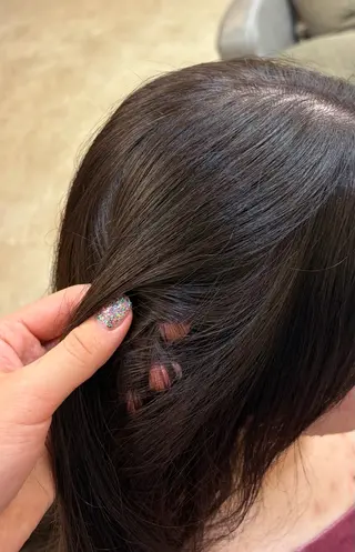 カラー ルチア　パリ所属・ブリーチカラーモデル yunaのヘアスタイル