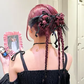 ロング 🥀暖色/エクステ/ ヘアメ/横浜/かなこのヘアスタイル