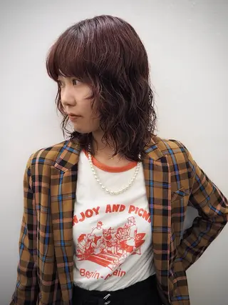 ミディアム パーマ Paddle所属・似合わせレイヤー/ レイヤーパーマ/高倉のヘアスタイル