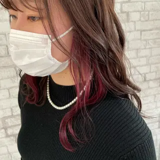 セミロング カラー 低ダメージ特化🌱 佐野優斗のヘアスタイル