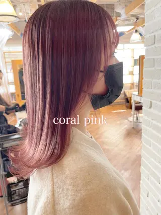 セミロング カラー hair salon Ranun髪質改善のヘアスタイル