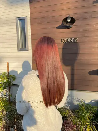 ロング カラー 堀口 彩佳のヘアスタイル