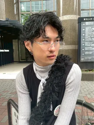 パーマ メンズ mihiro ⟡.·*.のヘアスタイル