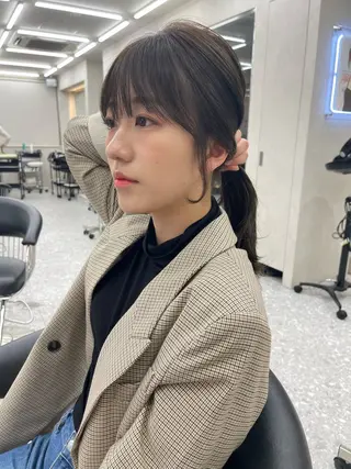 セミロング 顔周り🇰🇷ロンド レイヤー✨カジワラのヘアスタイル