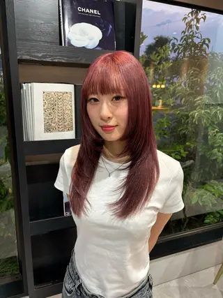 ロング 池田 なな美のヘアスタイル