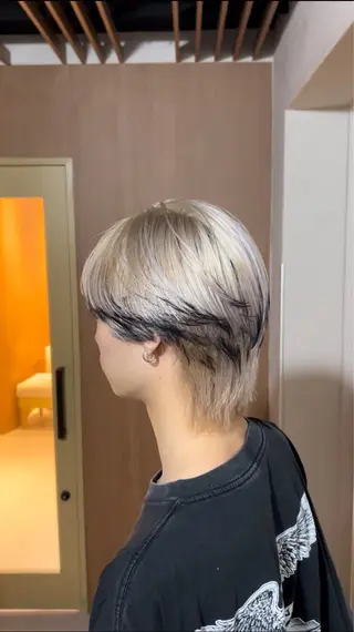ミディアム メンズ メンズバレイヤージュ 🔥メンズカット🔥のヘアスタイル