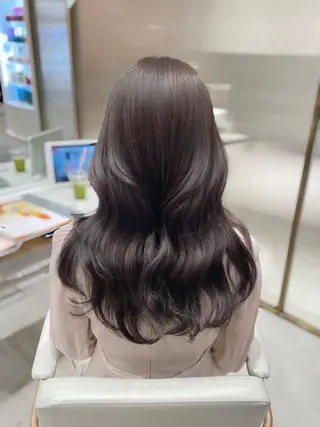 ロング カラー ヘアアレンジ Toiro所属・🤎小顔レイヤー /ベージュ🤎友香のヘアスタイル