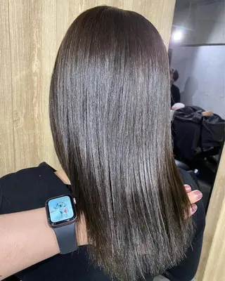 ミディアム カラー 髪質改善/レイヤー カット手塚奨のヘアスタイル