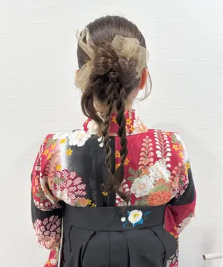 セミロング ヘアアレンジ Luce所属・natsumi🍊 /ヘアセットのヘアスタイル