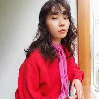 パーマ 似合わせヘア🤍 面田法子のヘアスタイル