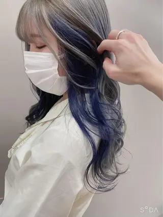 セミロング カラー 🔷横浜1のパーマ 職人🔷将太郎のヘアスタイル