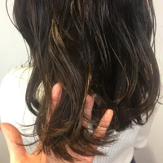 カラー ベージュ/インナー カラー🤍Rieのヘアスタイル