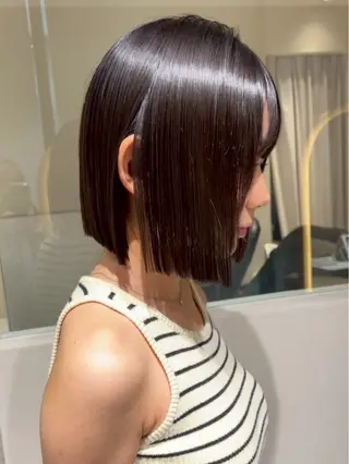 ミディアム カラー ボブ/髪質改善 jionのヘアスタイル