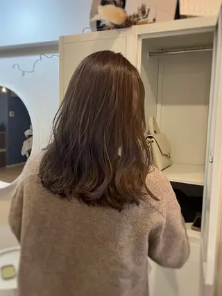 セミロング カラー CLOVE所属・下石怜子/レイヤー/ 透明感カラーのヘアスタイル