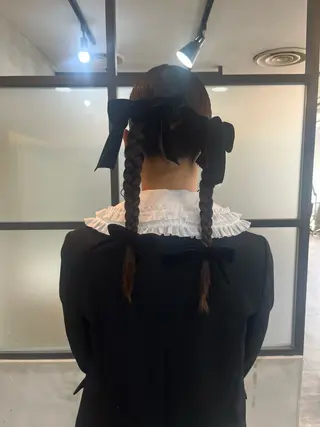 ヘアアレンジ 栗本 陽香/顔周りレ イヤー/透明感カラーのヘアスタイル