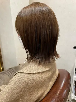 ミディアム カラー 透明感カラー💎 AYAのヘアスタイル