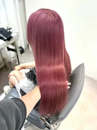 ロング カラー MEI🎀つやカラー 🎀レイヤー🎀渋谷のヘアスタイル