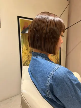 ミディアム 有岡 陽菜のヘアスタイル