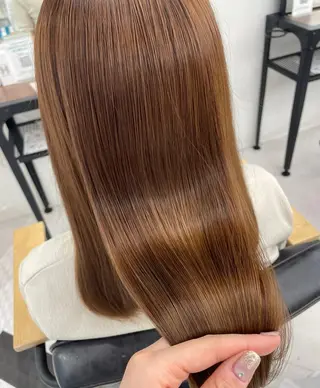 ミディアム カラー パーマ ヘアアレンジ メンズ キッズ ネイル マツエク・マツパ アイブロウ mona/ ストレートスタイル✨のヘアスタイル