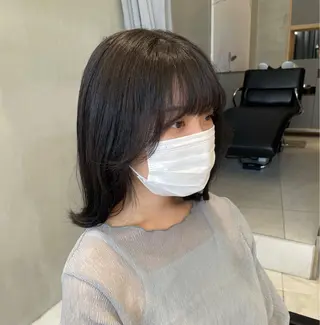 ミディアム カラー ヘアアレンジ 艶髪/レイヤーカット 🐣misakiのヘアスタイル