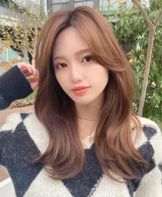 ロング 🧡くびれヘア/前髪 顔周り🧡久原結衣のヘアスタイル