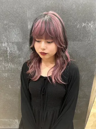 ミディアム カラー OPS  hair 西新店所属・藤本 航大のヘアスタイル