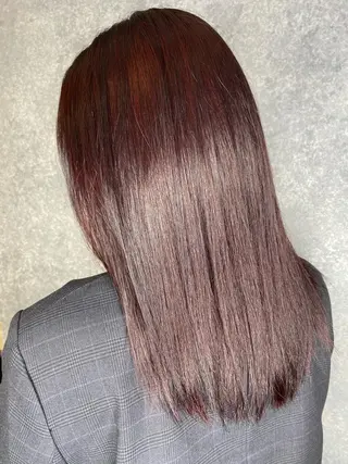 セミロング カラー AiRU hair RIRIKOのヘアスタイル