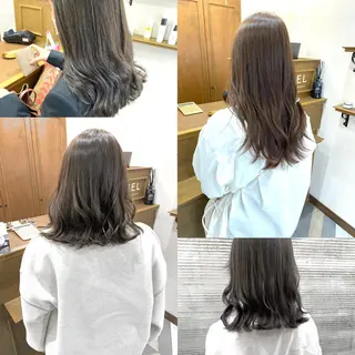 セミロング カラー CIEL中央町店所属・高野響生 /透明感カラーのヘアスタイル