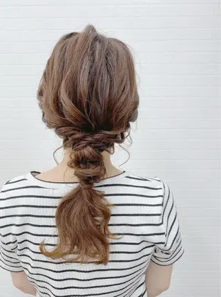 セミロング ヘアアレンジ GRANLUSSO 〜グランルッソ駅前店所属・木口 嘉美のヘアスタイル