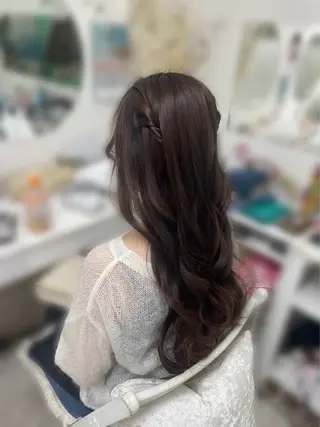 ロング ヘアアレンジ 塚田 恵のヘアスタイル