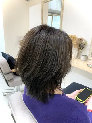 ミディアム カラー 山本 悟志のヘアスタイル