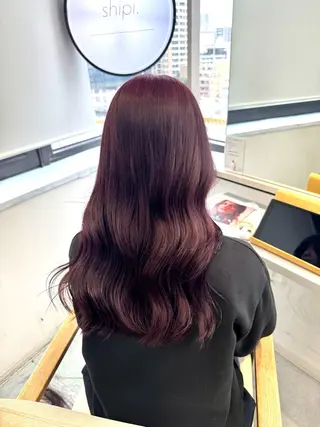 ミディアム カラー ai 梅田/暖色カラーのヘアスタイル