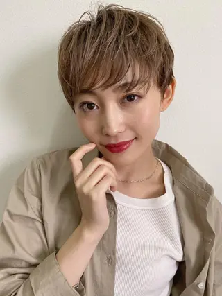 ショート カラー ❣️モテ髪❣️佐野 圭佑のヘアスタイル