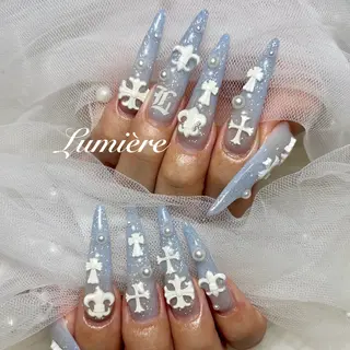 ネイル Lumière/ 超ロング/ワンホンのネイルデザイン