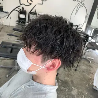 ショート パーマ メンズ メンズ特化美容師/ 藤戸 椋のヘアスタイル