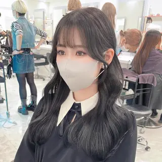 セミロング カラー ヘアアレンジ Ella所属・nana【艶髪】/ レイヤー/縮毛矯正のヘアスタイル