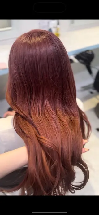 ロング カラー ♥️暖色モテカラ ー♥️由夏のヘアスタイル