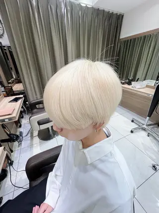 ショート カラー メンズ ブリーチ/デザイン 💎ryuyaのヘアスタイル