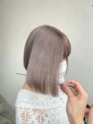 ミディアム カラー エフェクトブリーチ 🌟前澤啓太朗のヘアスタイル