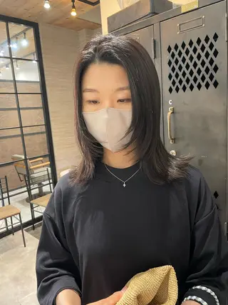 ミディアム カラー レイヤーカット/髪質 改善/矯正🤍吉田のヘアスタイル