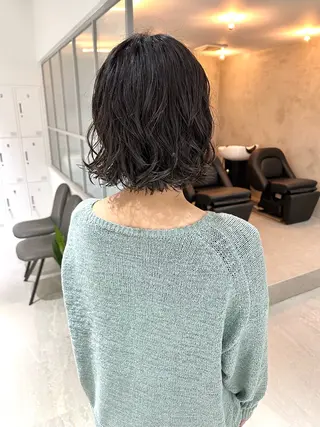 ショート パーマ 銀座No.1髪質改善 縮毛矯正/本木のヘアスタイル