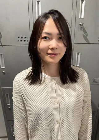 セミロング 【天満1艶髪】潤艶/ 髪質改善🌹釣本竜哉のヘアスタイル